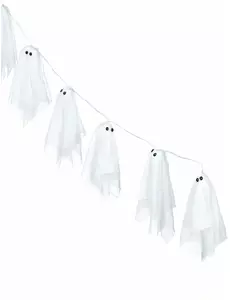 Halloween lys spøkelsesgirlande 150 cm
