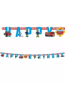 Brannmann Sam bursdagspapirgirlander 180 cm