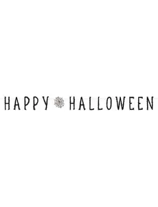 Glad Halloween-edderkoppnettgirlande 180 cm
