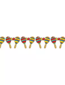 Meksikansk maracas-girlander 3 meter