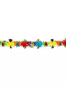 meter blomstergirlande av papir