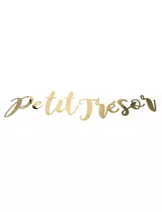 Little Treasure Garland with Metallic Gold Letters 120 cm