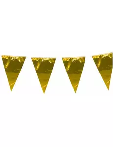 10m Giant Gold Pennant Garlands