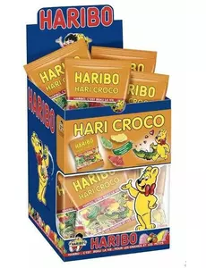 Minipose med Haribo krokodillegodteri