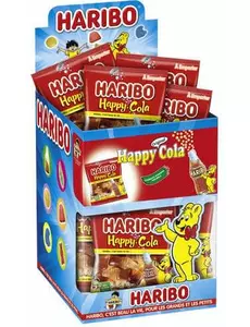 Minipose med Haribo Happy Cola-godteri