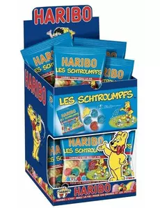 Minipose med Haribo Smurfegodteri