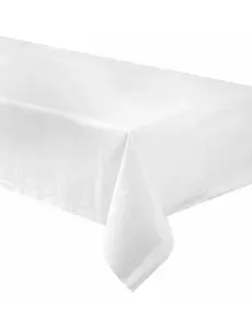 White lined paper tablecloth 137 x 274 cm