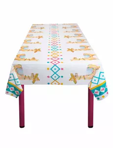 Hvit lama plastduk 130 x 180 cm