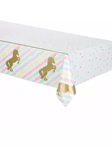 Enhjørning plastduk 137 x 259 cm