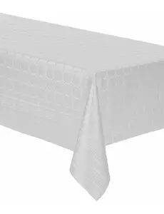 White damask paper roll tablecloth 6 m