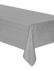 Grey damask paper roll tablecloth 6 m