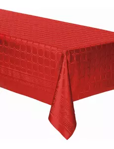 Rød damaskpapirrullduk 6 m