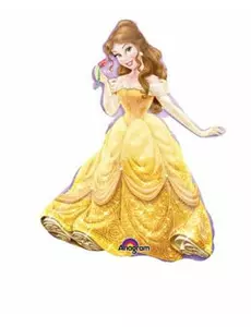 Liten Belle folieballong 24 x 33 cm