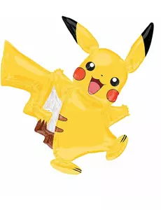 Liten Pikachu Pokémon aluminiumsballong 27 x 33 cm
