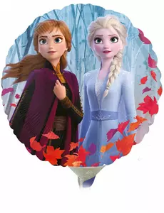 Liten rund folieballong Frost 2 23 cm