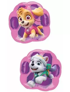 Liten Stella og Everest Paw Patrol folieballong 20 cm