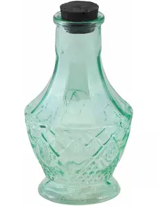 Liten grønn glassampulle 11,5 cm