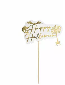 Bilde God Halloween hvit og gull 16 x 25 cm