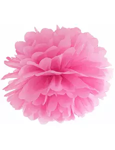 25 cm fuchsia papir hengende pompong