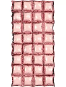 Ballonggardin i roségull 55 x 110 cm