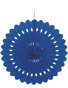 Midnattsblå papirrosett 40 cm