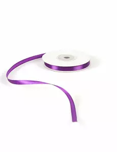 Purple satin ribbon 0.6 cm x 25 m