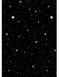 Veggdekor med stjernehimmel 1,2 x 12,2 m