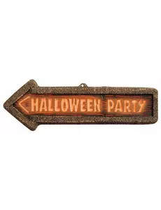 Halloween-festskiltpil