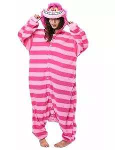 Alice i Eventyrland Cheshire Cat Kigurumi Onesie for Voksne