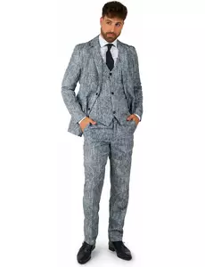 Mr. 20s Gangster Herre Suitmeister Kostyme, Størrelse: Small (EU 44-46)
