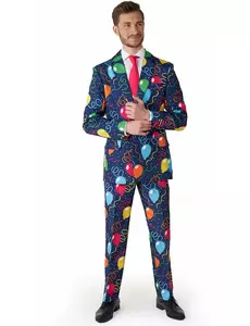 Mr. Balloons marineblå dress til menn Suitmeister, Størrelse: Small (EU 44-46)