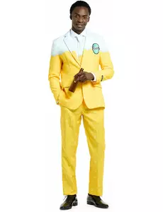 Mr. Beer Gult Suitmeisters Kostyme Voksen, Størrelse: Medium (EU 48-50)