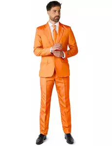 Mr. Solid oransje dress til menn Suitmeister, Størrelse: Small (EU 44-46)