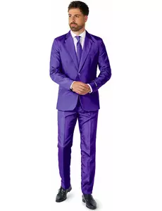 Mr. Solid lilla dress til menn Suitmeister, Størrelse: Small (EU 44-46)