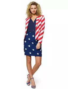 Fru Amerika Damekostyme Opposuits