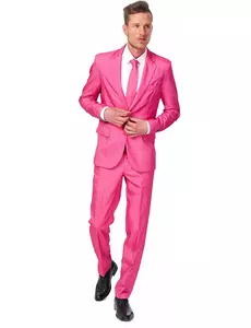 Mr. Solid dress i rosa for menn Suitmeister, Størrelse: Small (EU 44-46)