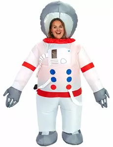Oppblåsbart astronautkostyme for voksne