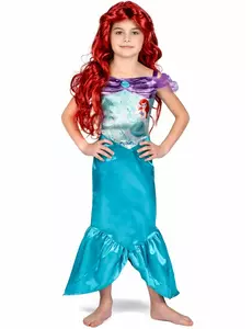 Grunnleggende Ariel den lille havfruekostyme til jenter, Størrelse: 7–8 år (124–136 cm)