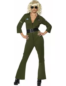 Hete Top Gun-pilotkostyme til kvinner