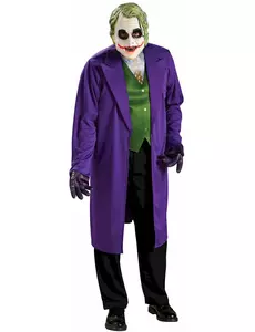 Klassisk Joker The Dark Knight kostyme for voksne, Størrelse: Medium/Large