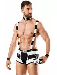Luksuriøst sexy fangekostyme for menn