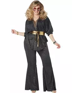 Plus Size Luksuriøst Blendende Disco-kostyme for kvinner, Størrelse: X-Large (44/46)