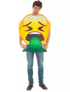 Voksen Spy Emoji Kostyme