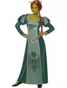 Fiona Shrek-kostyme for kvinner, Størrelse: Medium