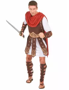 Gladiatorkostyme for menn, Størrelse: Medium