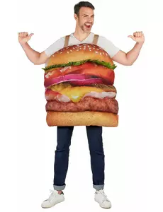 Realistisk hamburgerkostyme for voksne