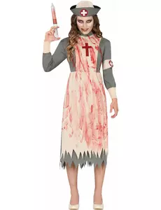 Tenårings zombiesykepleierkostyme