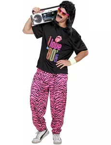 Herre I love 80-talls joggedress, Størrelse: Medium/Large