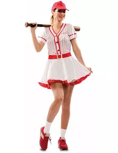 Baseballspillerkostyme for kvinner