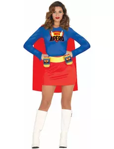 Miss Apéro damekostyme, Størrelse: Medium (38-40)